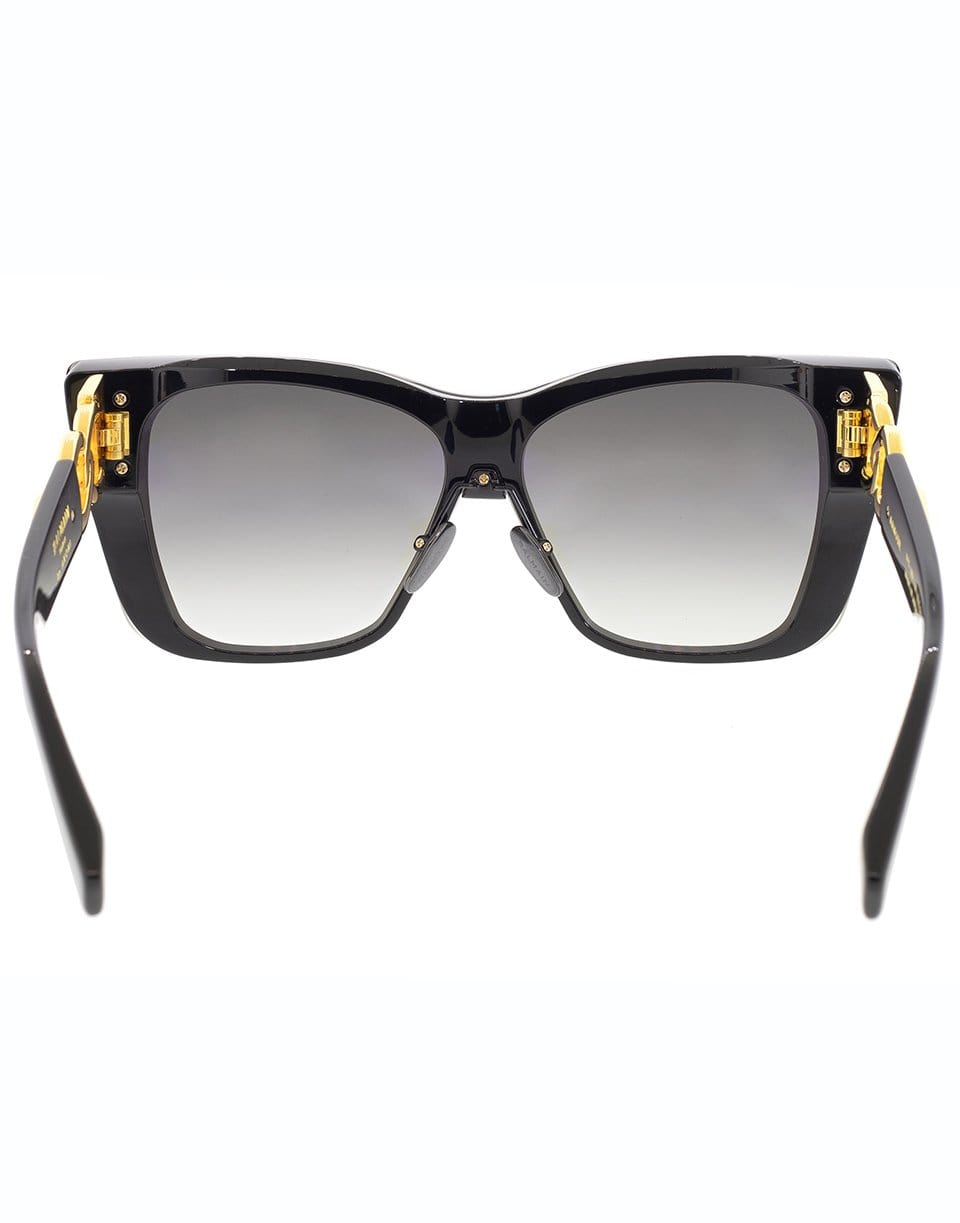 BALMAIN-Black & Gold Armour Sunglasses-BLK/GLD