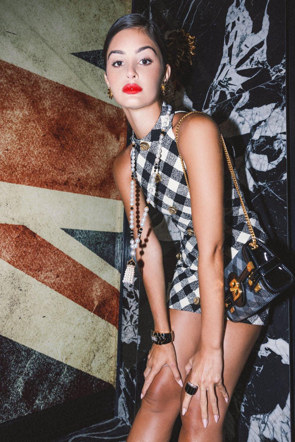 Buttoned Halterneck Short Dress | BALMAIN – Marissa Collections