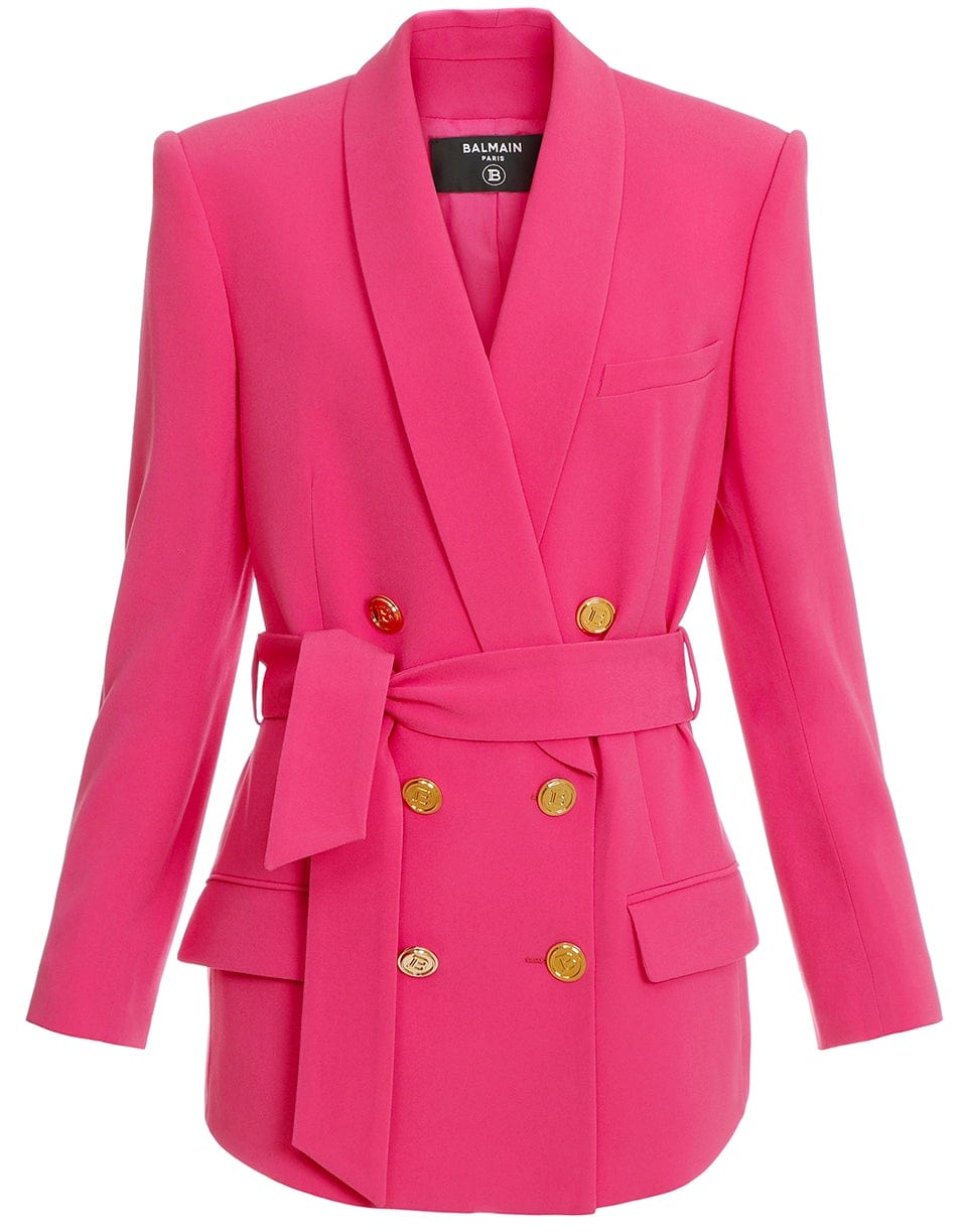 BALMAIN-6 Button Belted Blazer-