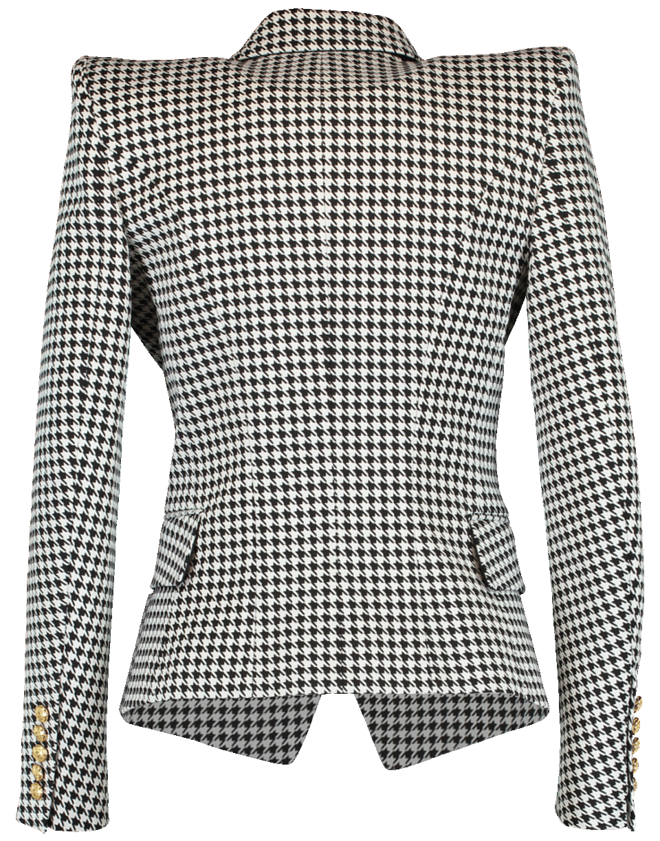 BALMAIN-Houndstooth Jacket-