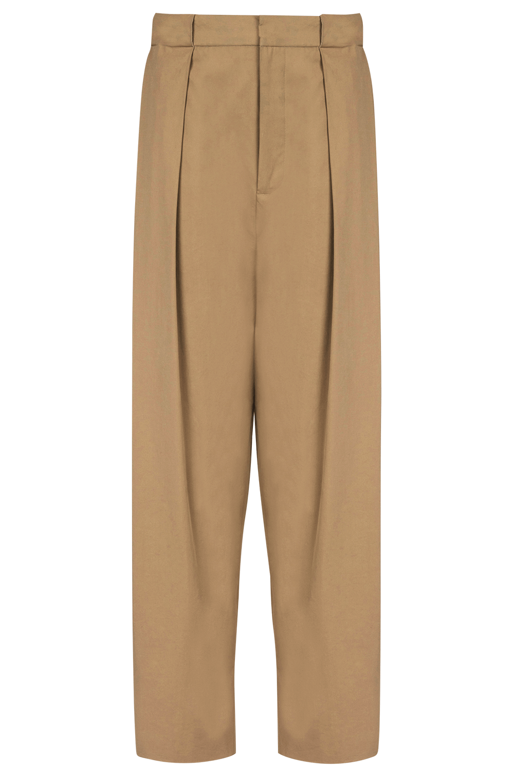 BALMAIN-Pleated Loose Pant-BEIGE