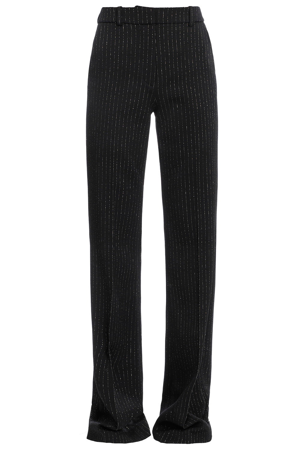 BALMAIN-Lurex Straight Pant-EAD NOIR