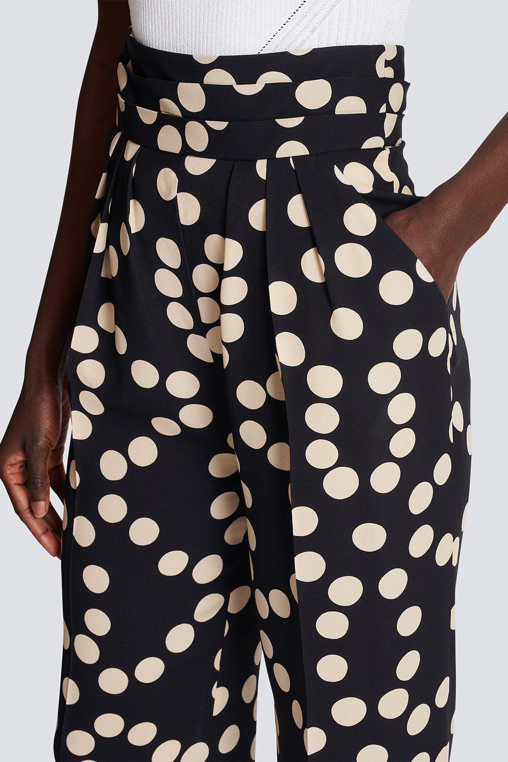 BALMAIN-Wide Leg Trousers-