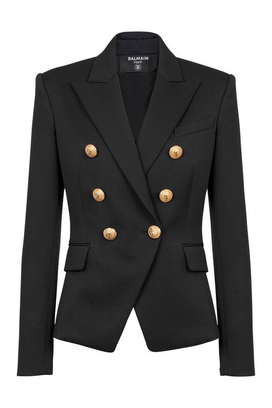 DOUBLE-BREASTED JACKET - NOIR-NOIR-36-CLOTHINGSPECIALPOP UP-BALMAIN