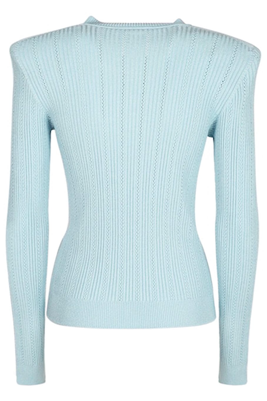 BALMAIN-Buttoned Knit Short Cardigan-