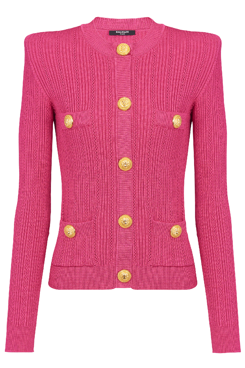 BALMAIN-Four Pocket Cardigan-