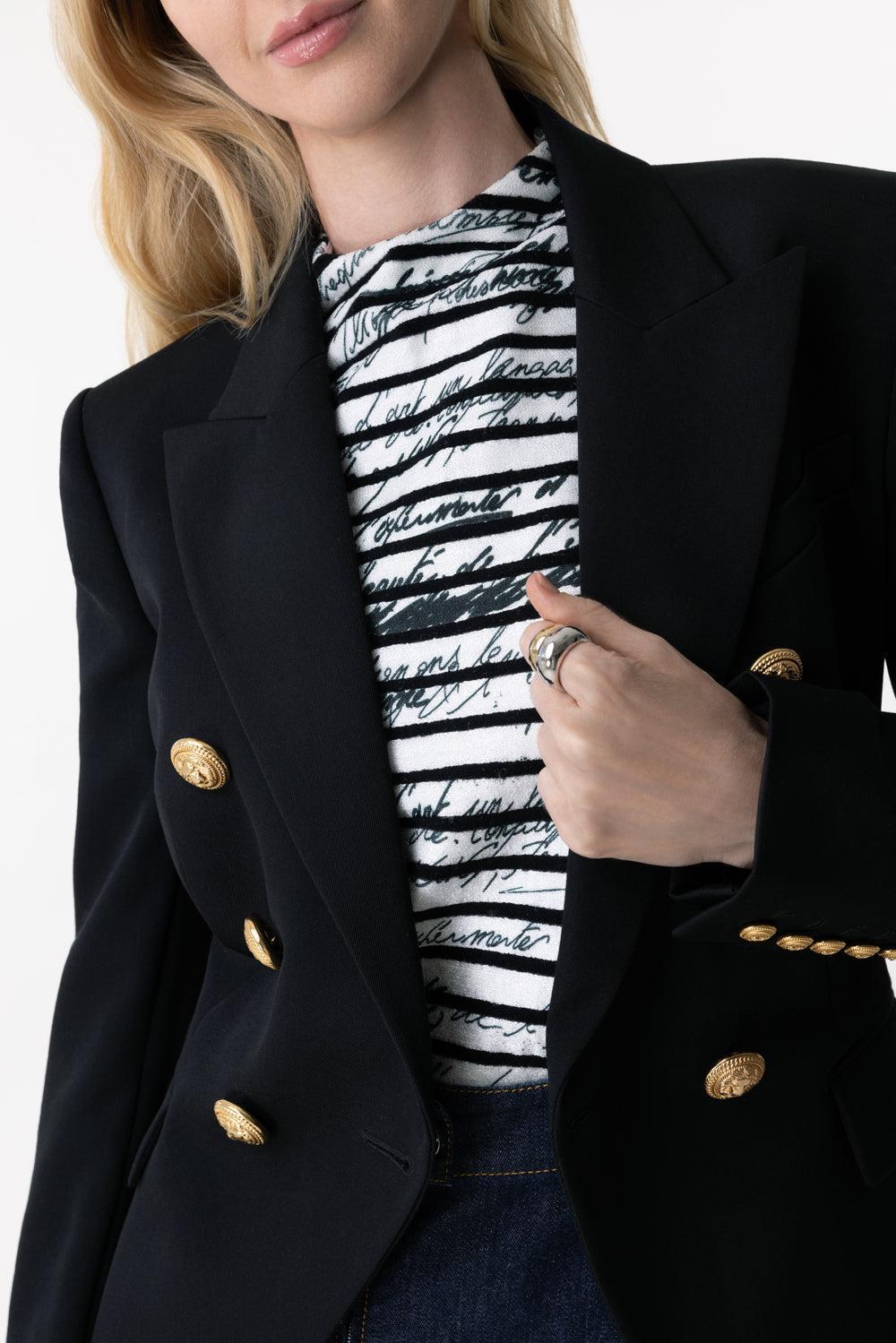 LOVE LETTER PRINT TOP-BLNC/NOI-36-CLOTHINGTOPKNITS-BALMAIN