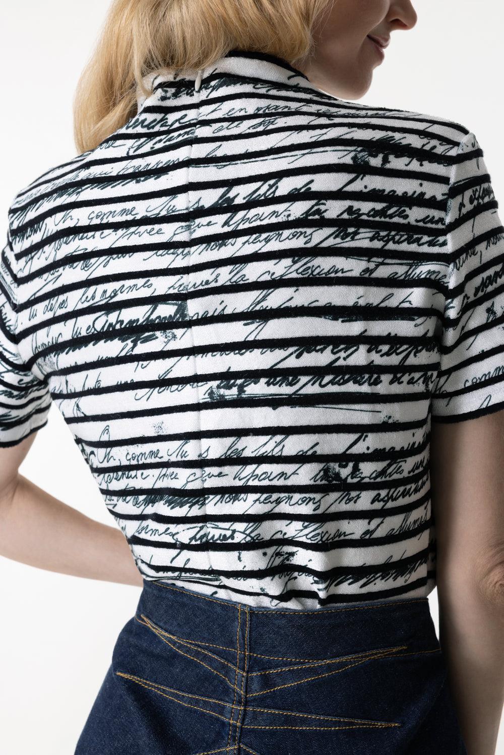 LOVE LETTER PRINT TOP-BLNC/NOI-36-CLOTHINGTOPKNITS-BALMAIN