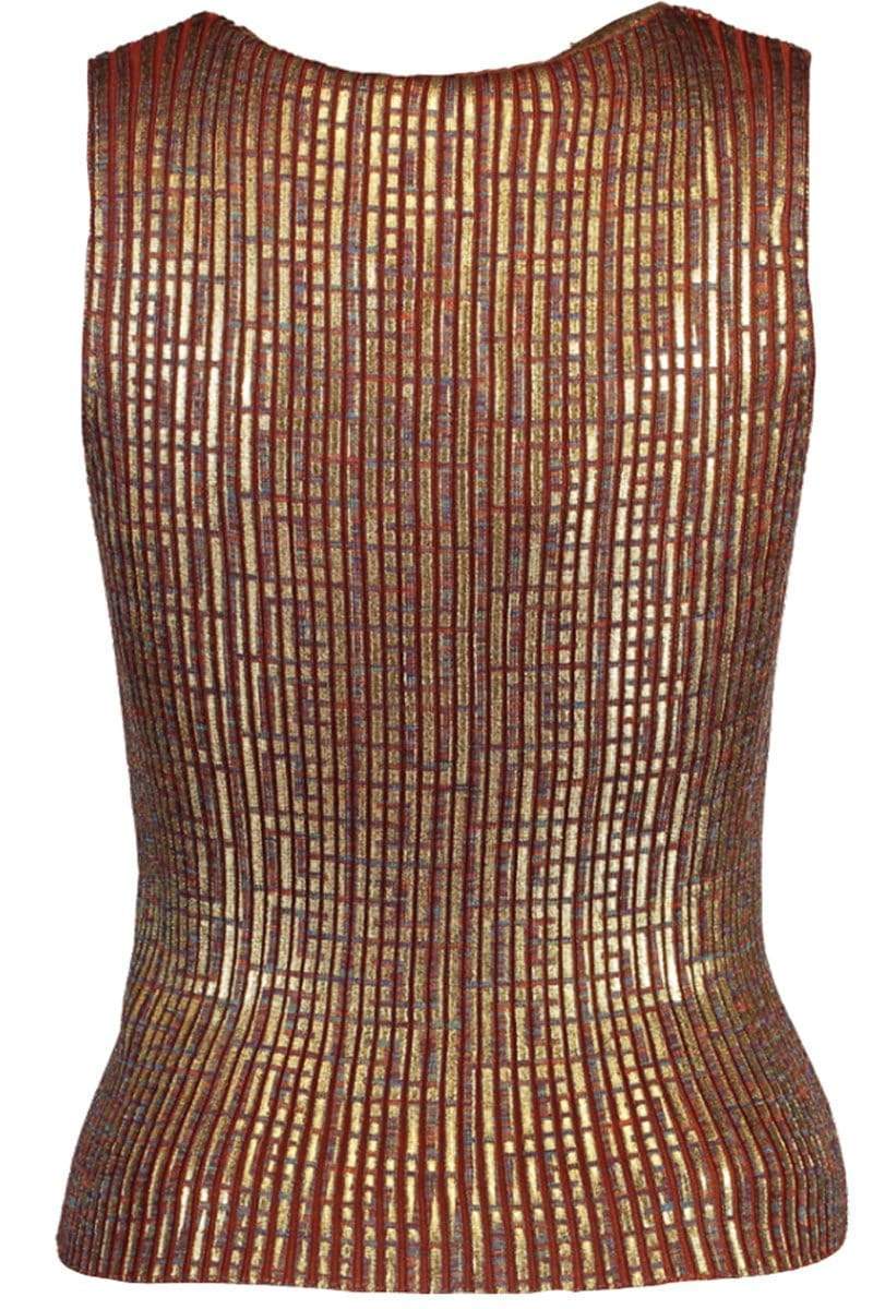 BALMAIN-Monogram Sleeveless Knit Top - Multi-