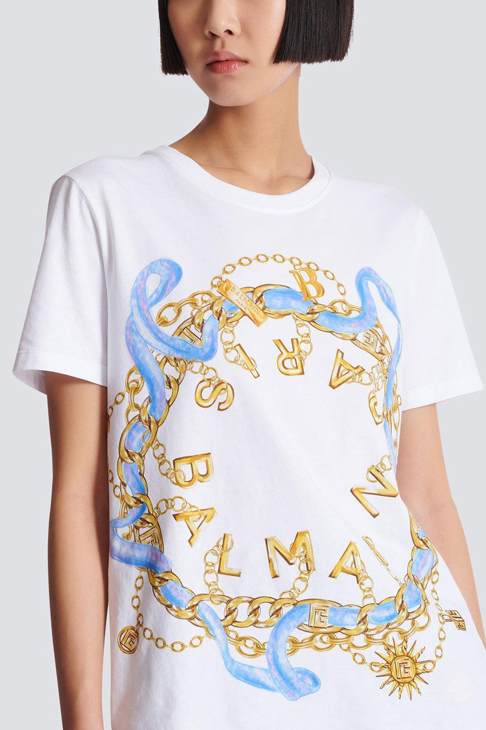 Paris Chains T-Shirt BALMAIN – Marissa Collections