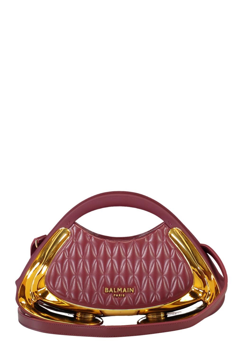 Jolie Madame Small Bag - Bordeaux Gold-RED-HANDBAGCLUTCHES-BALMAIN
