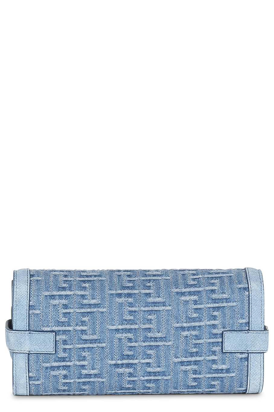 BALMAIN-Bbuzz 23 Clutch - Blue-BLEU