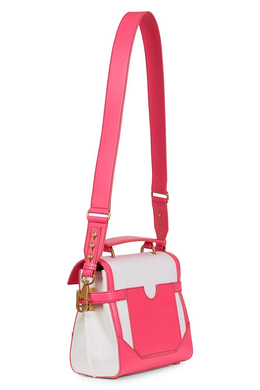 BALMAIN-Bbuzz 23 Bag - Blanc Rose-BLNC/RSE