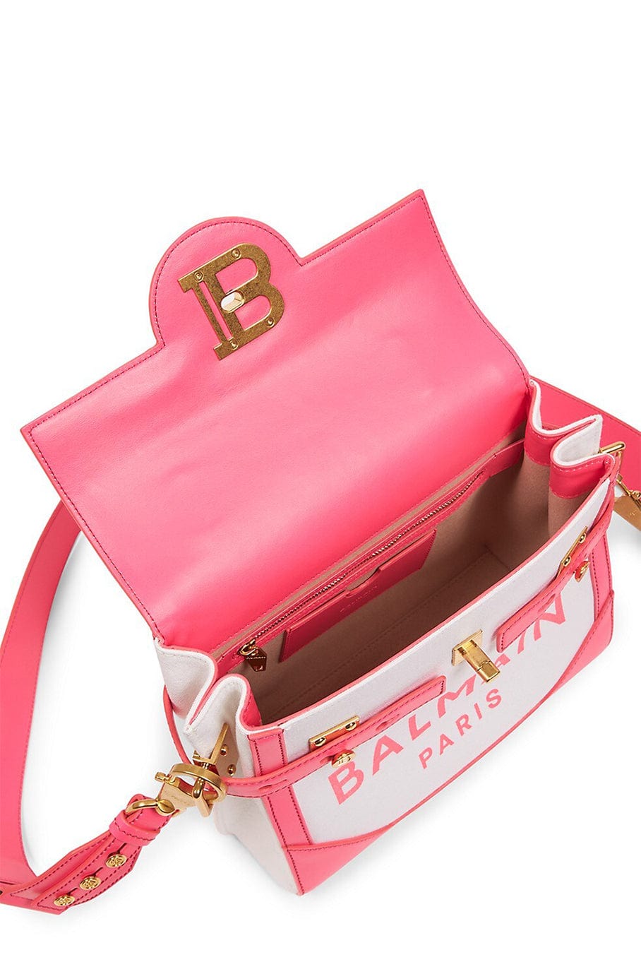 BALMAIN-Bbuzz 23 Bag - Blanc Rose-BLNC/RSE