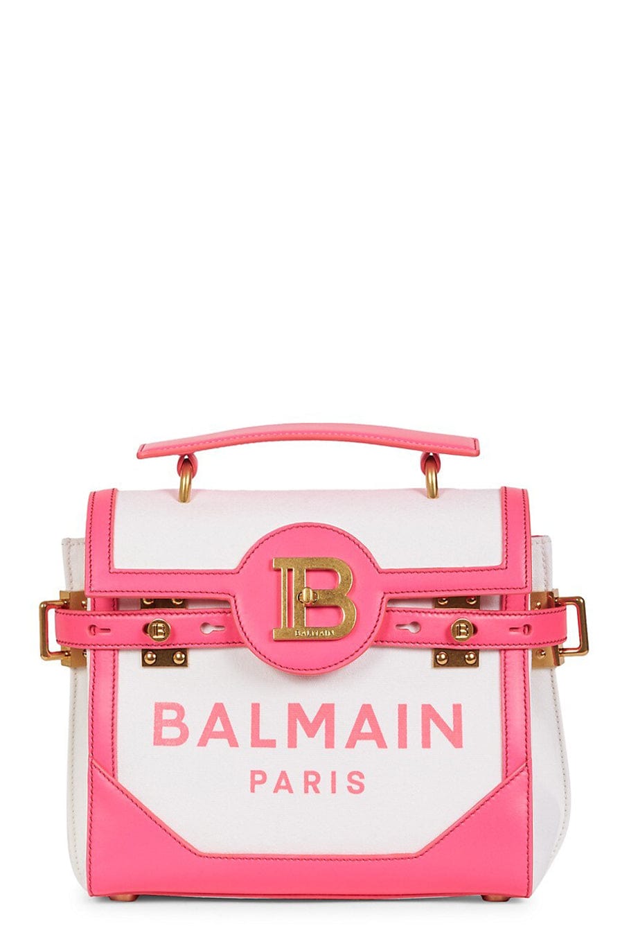 BALMAIN-Bbuzz 23 Bag - Blanc Rose-BLNC/RSE