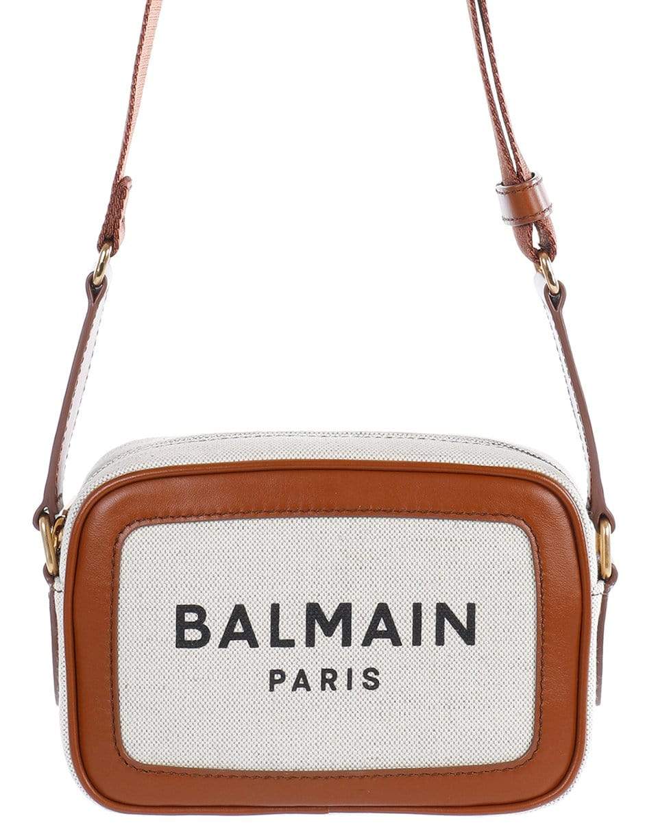 BALMAIN-B-Army Canvas Camera Case Bag-NAT/BRWN