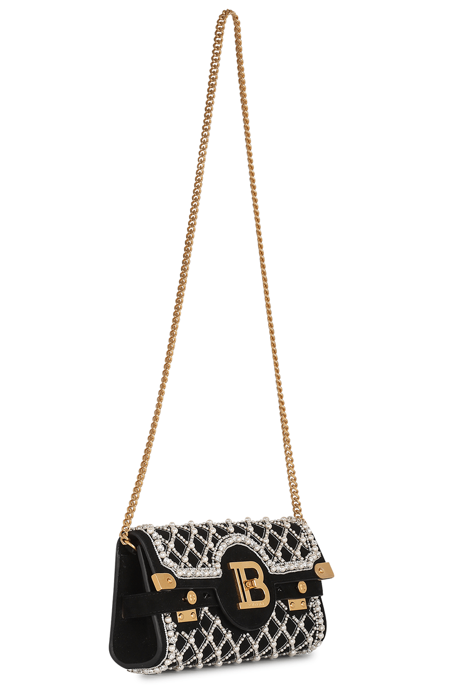 BALMAIN-Bbuzz 23 Clutch - Noir-NOIR