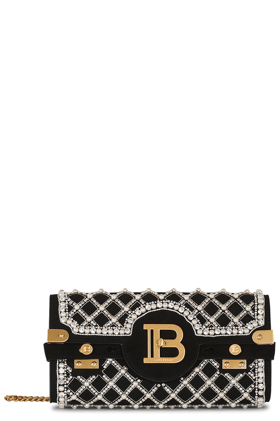 BALMAIN-Bbuzz 23 Clutch - Noir-NOIR