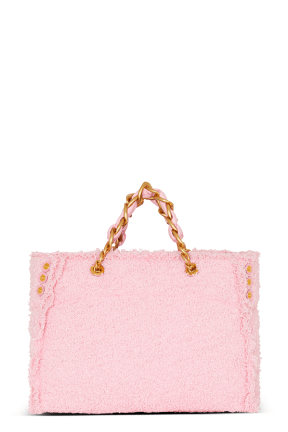 BALMAIN-1945 Tweed Bag-ROSE