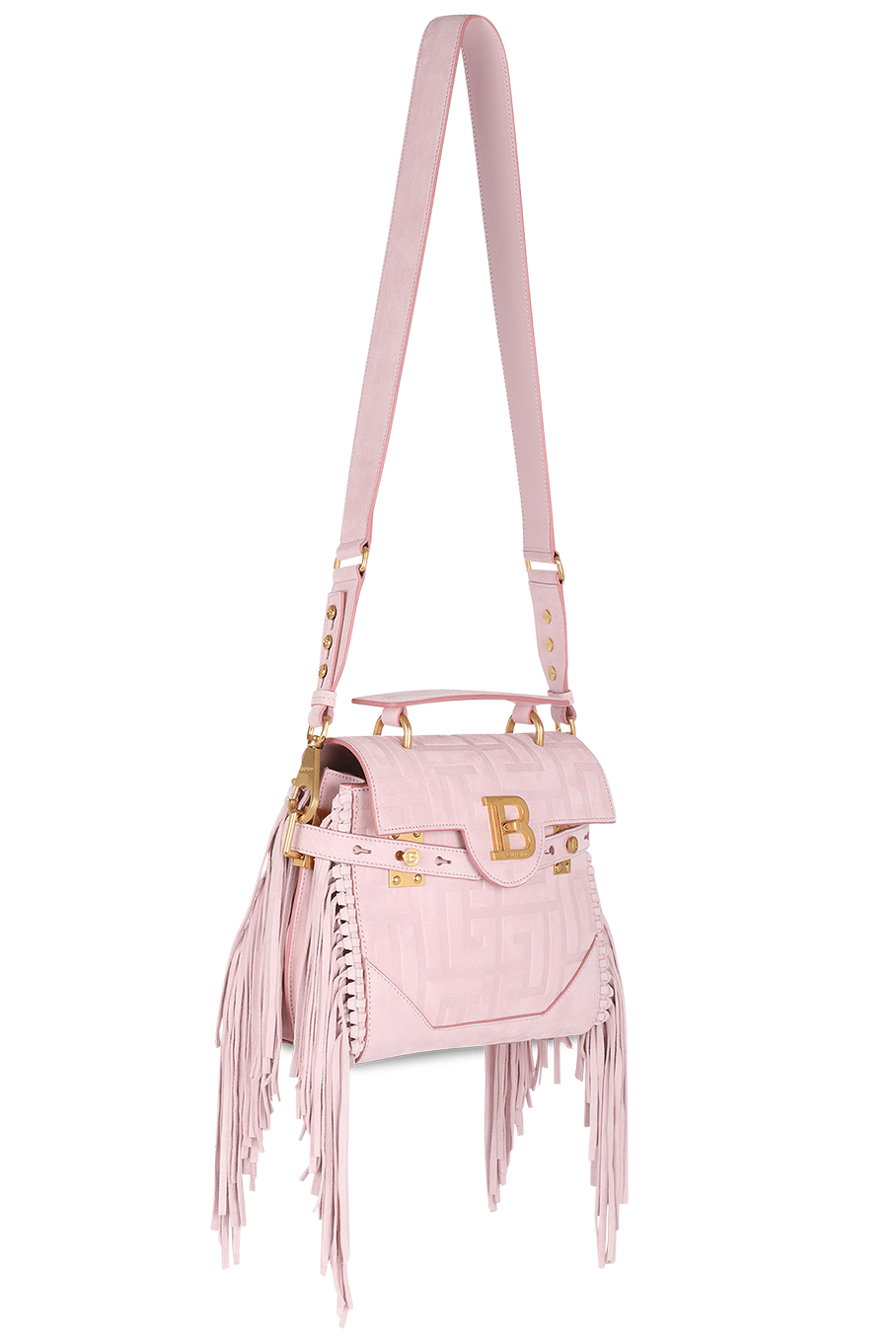 BALMAIN-Bbuzz 23 Bag - Rose Clair-ROSECLAR