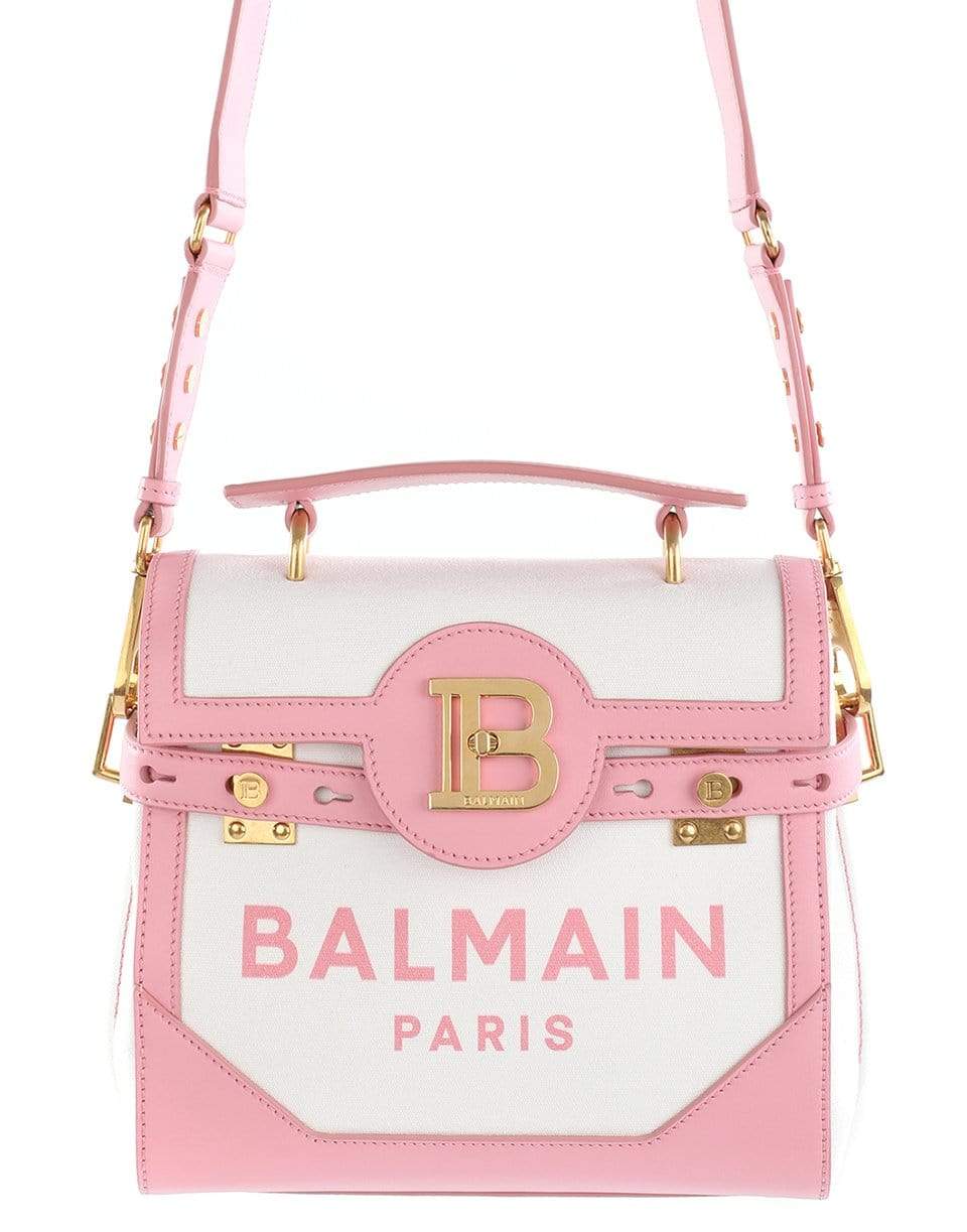 BALMAIN-B-Buzz 23 Tote Bag-WHT/PINK