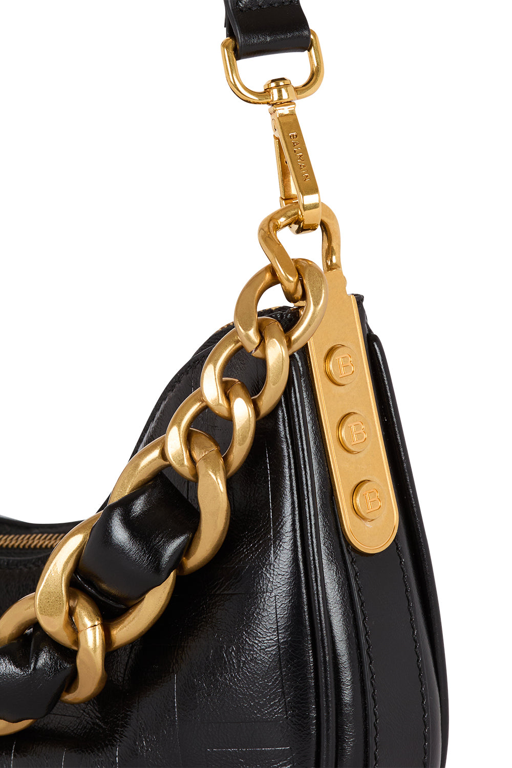 1945 SOFT MOON BAG-NOIR-O/S-HANDBAGSPECIALPOP UP-BALMAIN