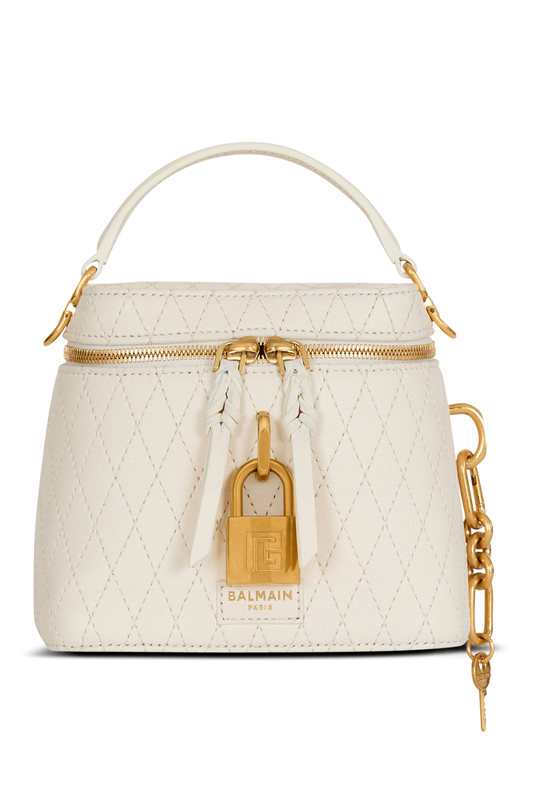 Pulse Vanity Bag-CREAM-HANDBAGTOP HANDLE-BALMAIN