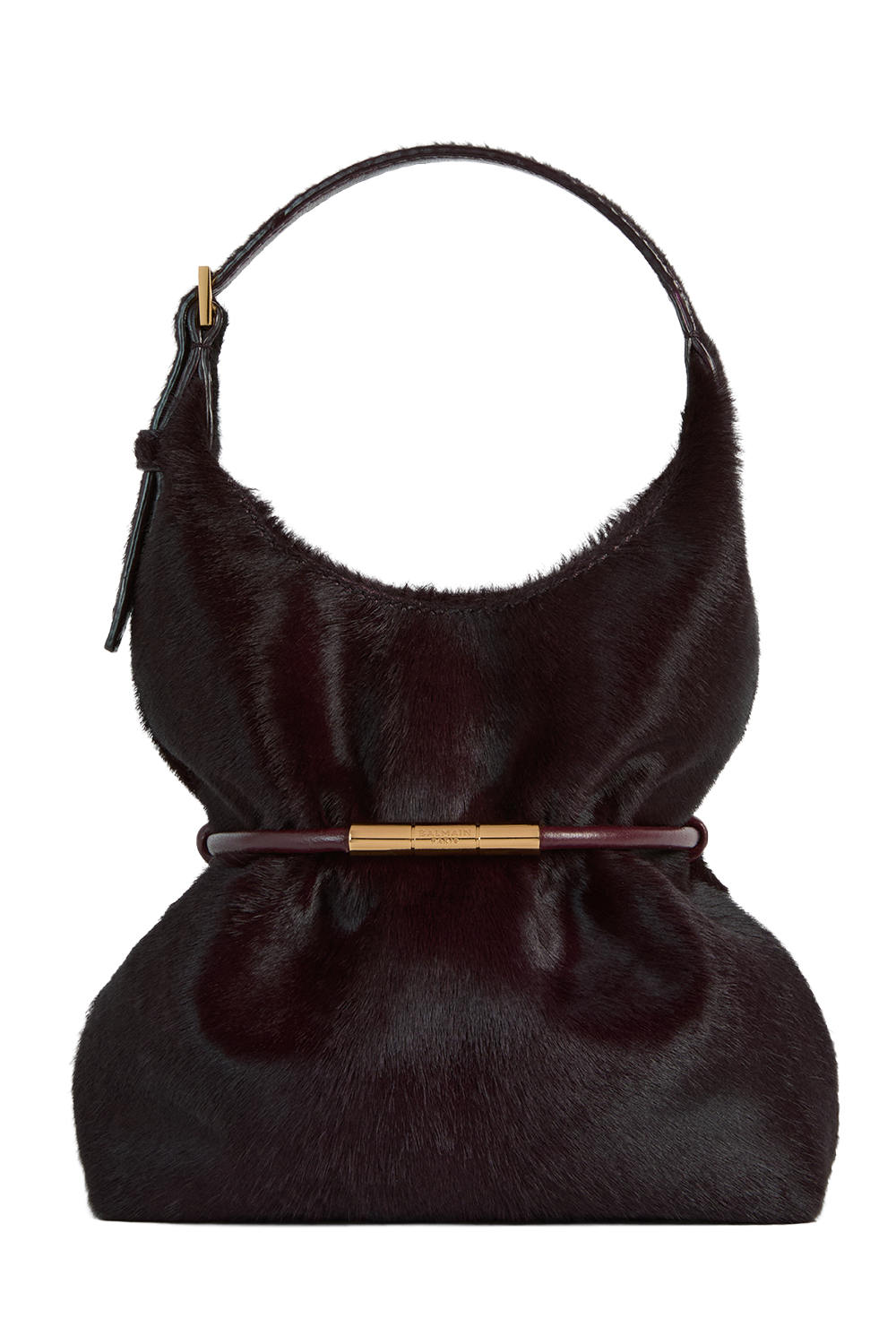 Sphynx Mini Pony Bag-RED-HANDBAGTOP HANDLE-BALMAIN