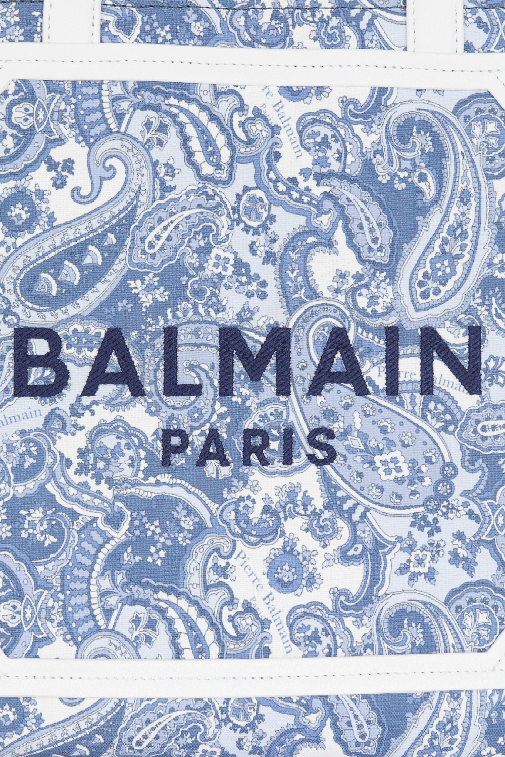 BALMAIN-B-Army 42 Tote - Bleu Paisley-BLEUPALE