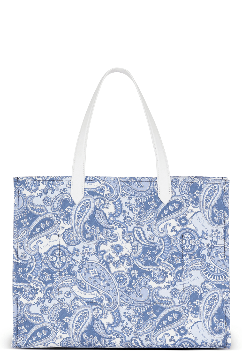 BALMAIN-B-Army 42 Tote - Bleu Paisley-BLEUPALE