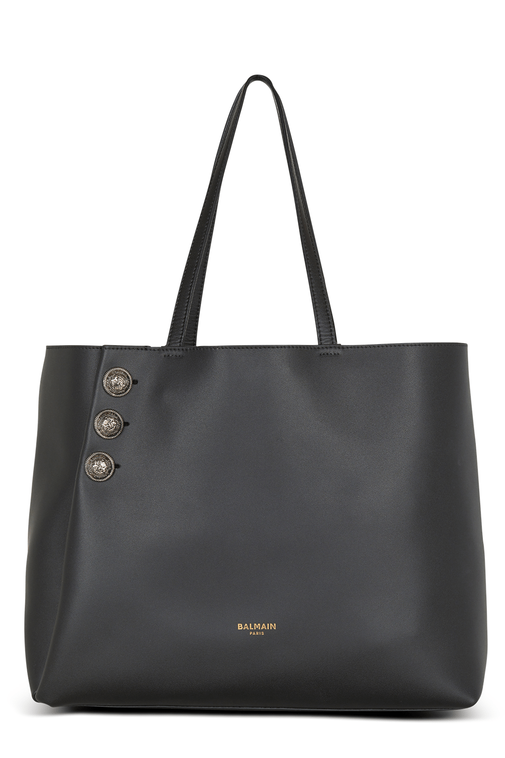 BALMAIN-Embleme Tote Bag-NOIR