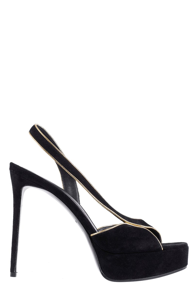 BALMAIN-Uta Suede Sandals-