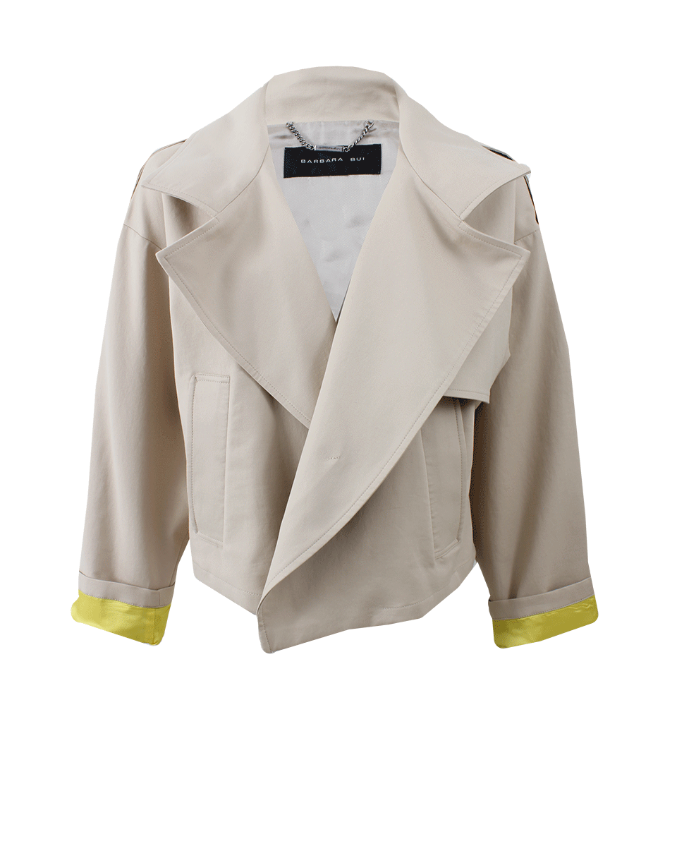 BARBARA BUI-Cropped Trench Jacket-