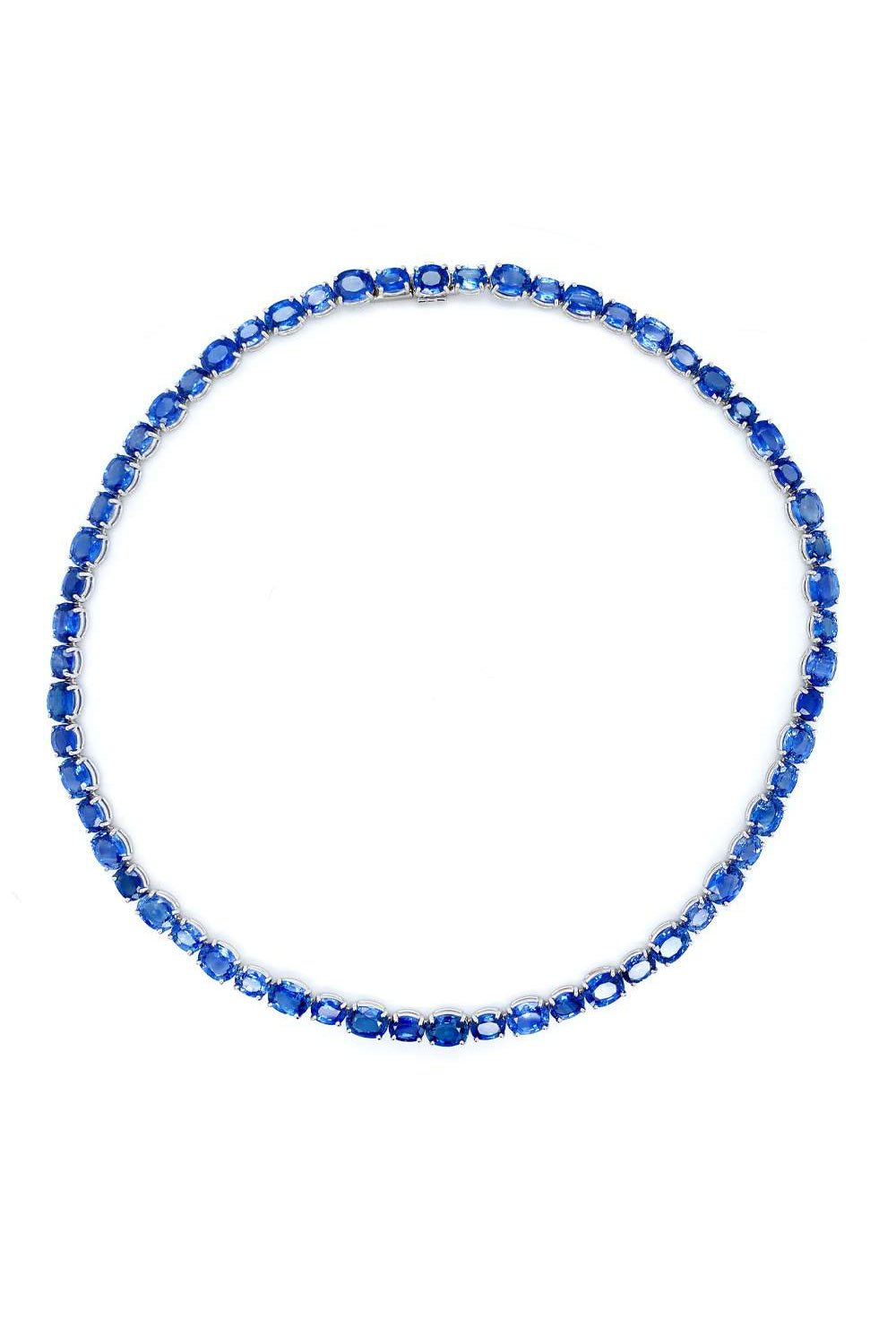 BAYCO-Ceylon Sapphire Necklace-PLATINUM