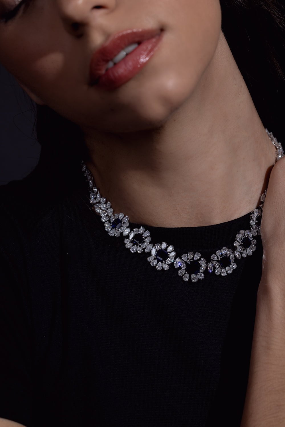 Sapphire Diamond Necklace JEWELRYFINE JEWELNECKLACE O BAYCO   