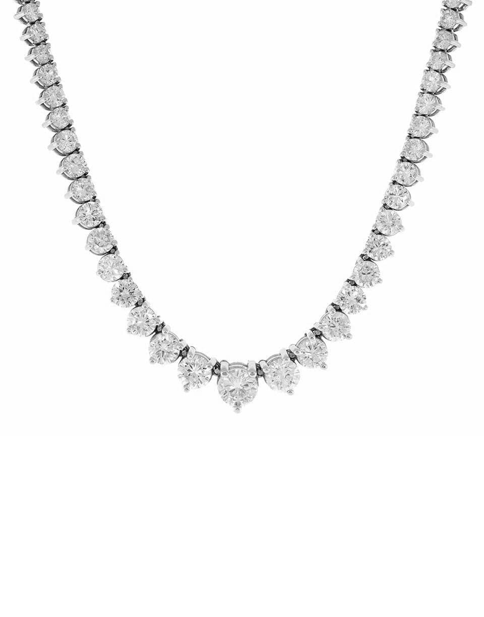 BAYCO-Diamond Riviera Necklace-WHITE GOLD