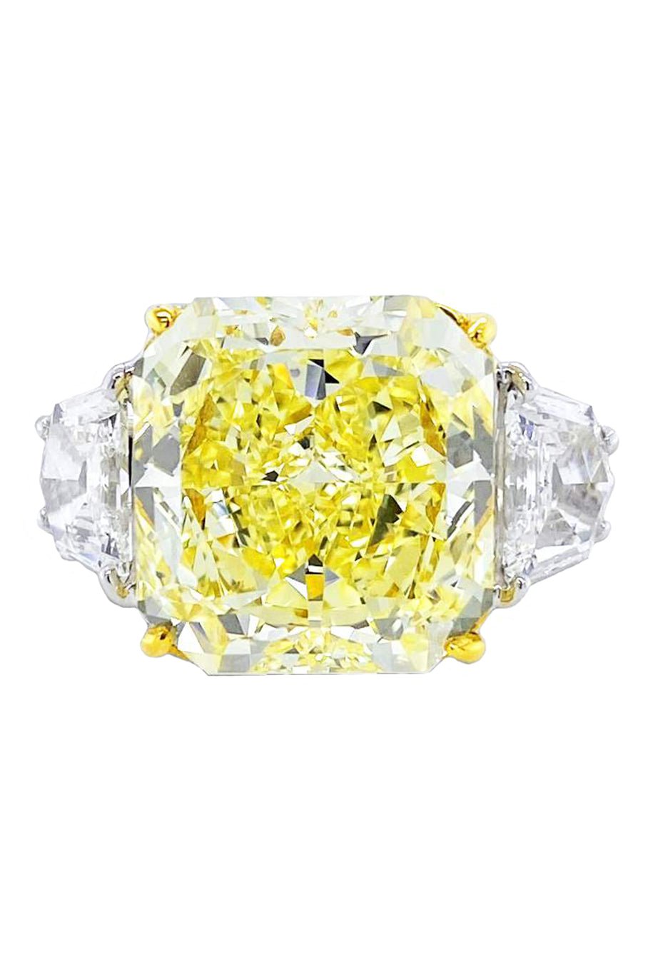 BAYCO-Radiant Yellow Diamond Ring-PLAT