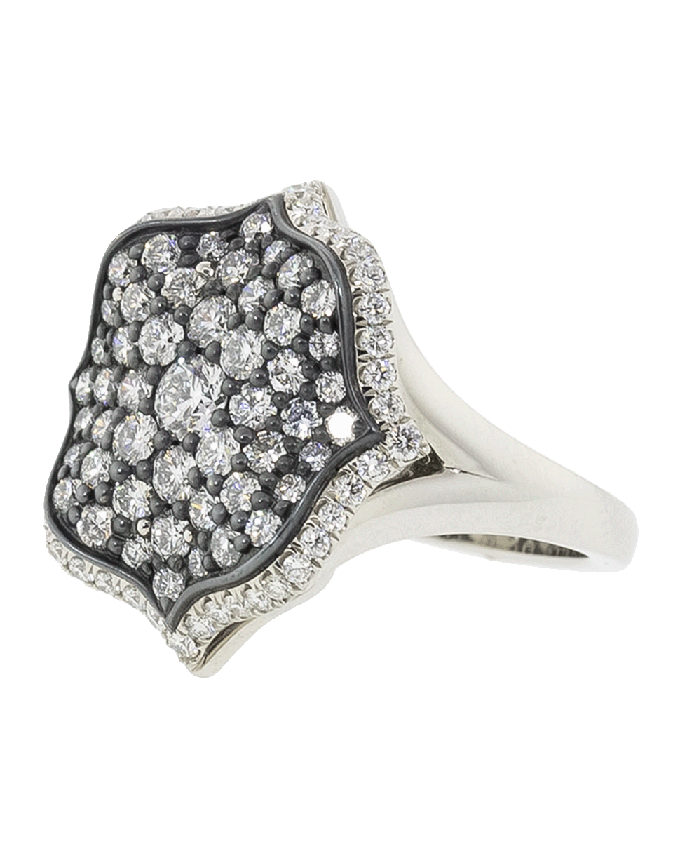 BAYCO-Diamond Lotus Ring-PLATINUM