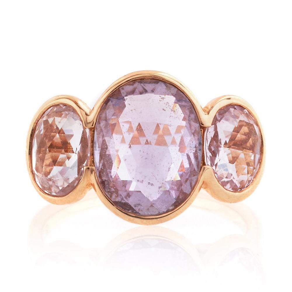 BAYCO-Natural Purple Sapphire Ring-ROSE GOLD