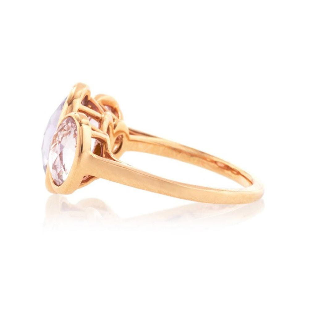 BAYCO-Natural Purple Sapphire Ring-ROSE GOLD