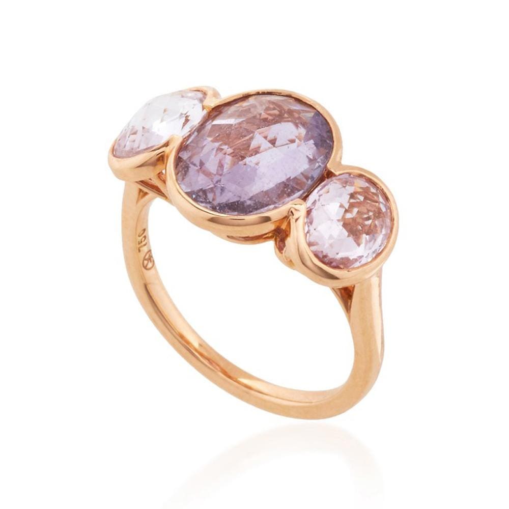 BAYCO-Natural Purple Sapphire Ring-ROSE GOLD