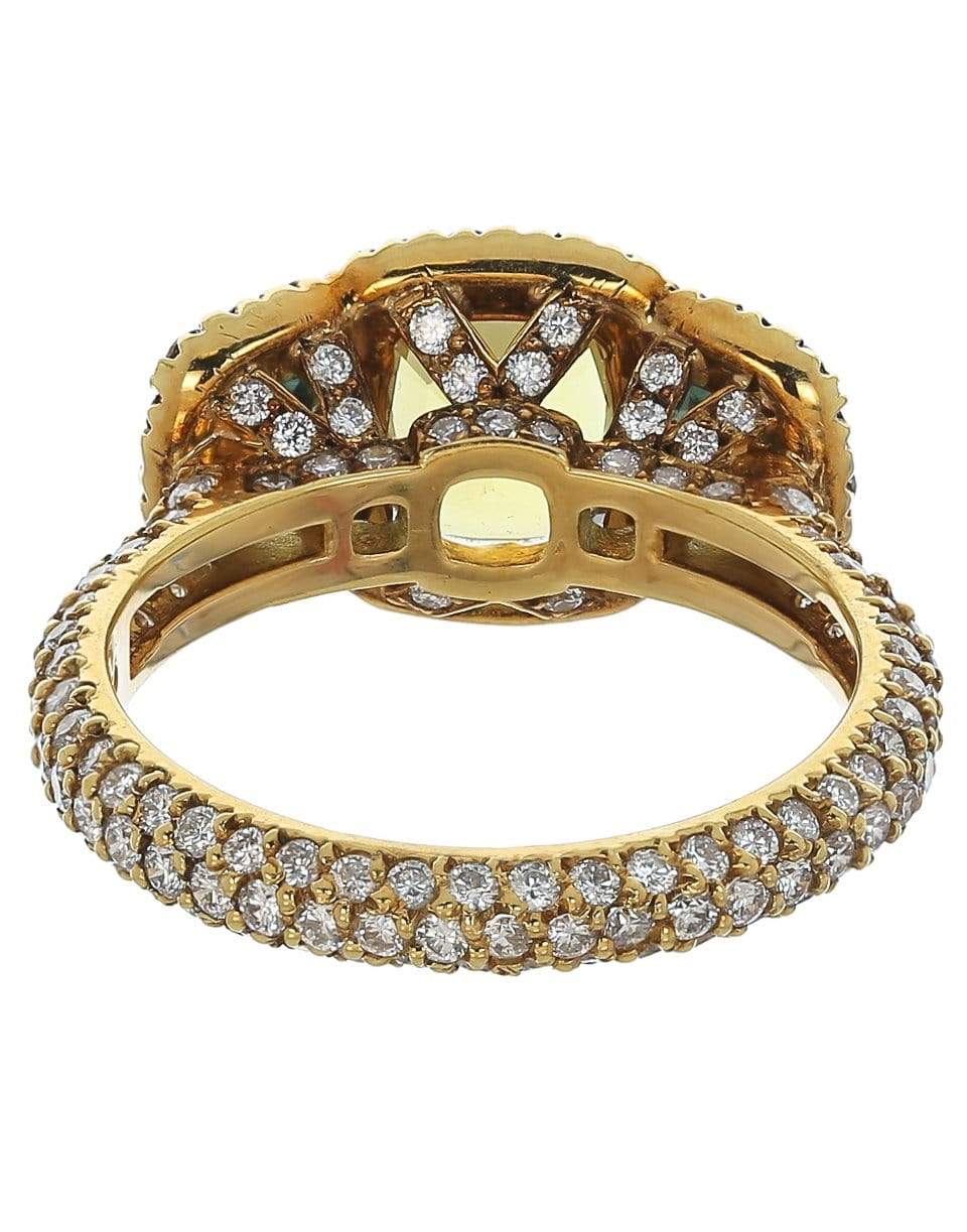 BAYCO-Sapphire and Diamond Ring-YELLOW GOLD