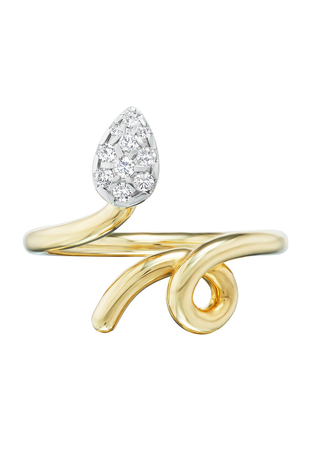 BEA BONGIASCA-Baby Vine Ring-YELLOW GOLD