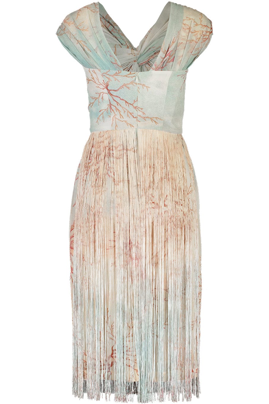 BEATRIZ CAMACHO-Amal Fringe Midi Dress-