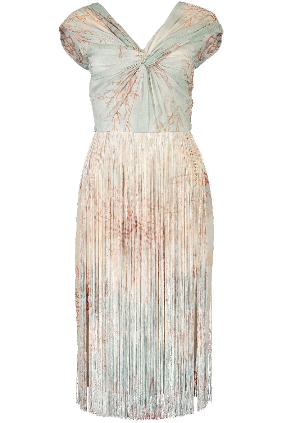 BEATRIZ CAMACHO-Amal Fringe Midi Dress-