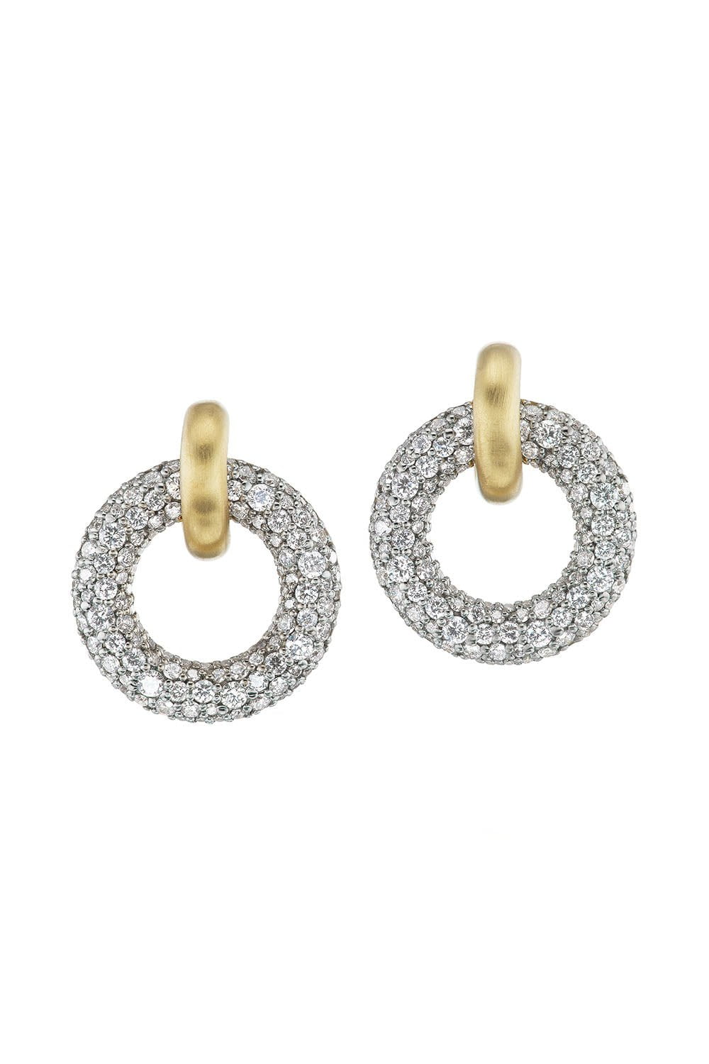 BECK JEWELS-Arco Spinning Reversible Earrings-YELLOW GOLD