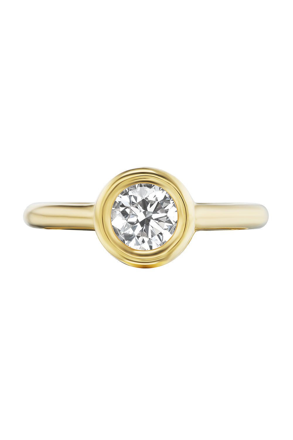BECK JEWELS-Small Diamond Grotto Ring-YELLOW GOLD