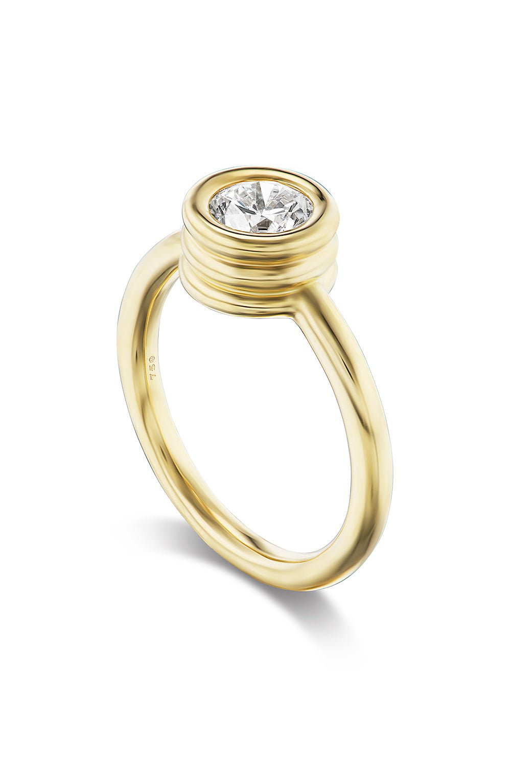 BECK JEWELS-Small Diamond Grotto Ring-YELLOW GOLD