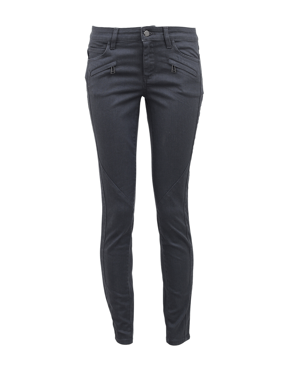 BELSTAFF-Amelie Coated Stretch Denim Pant-