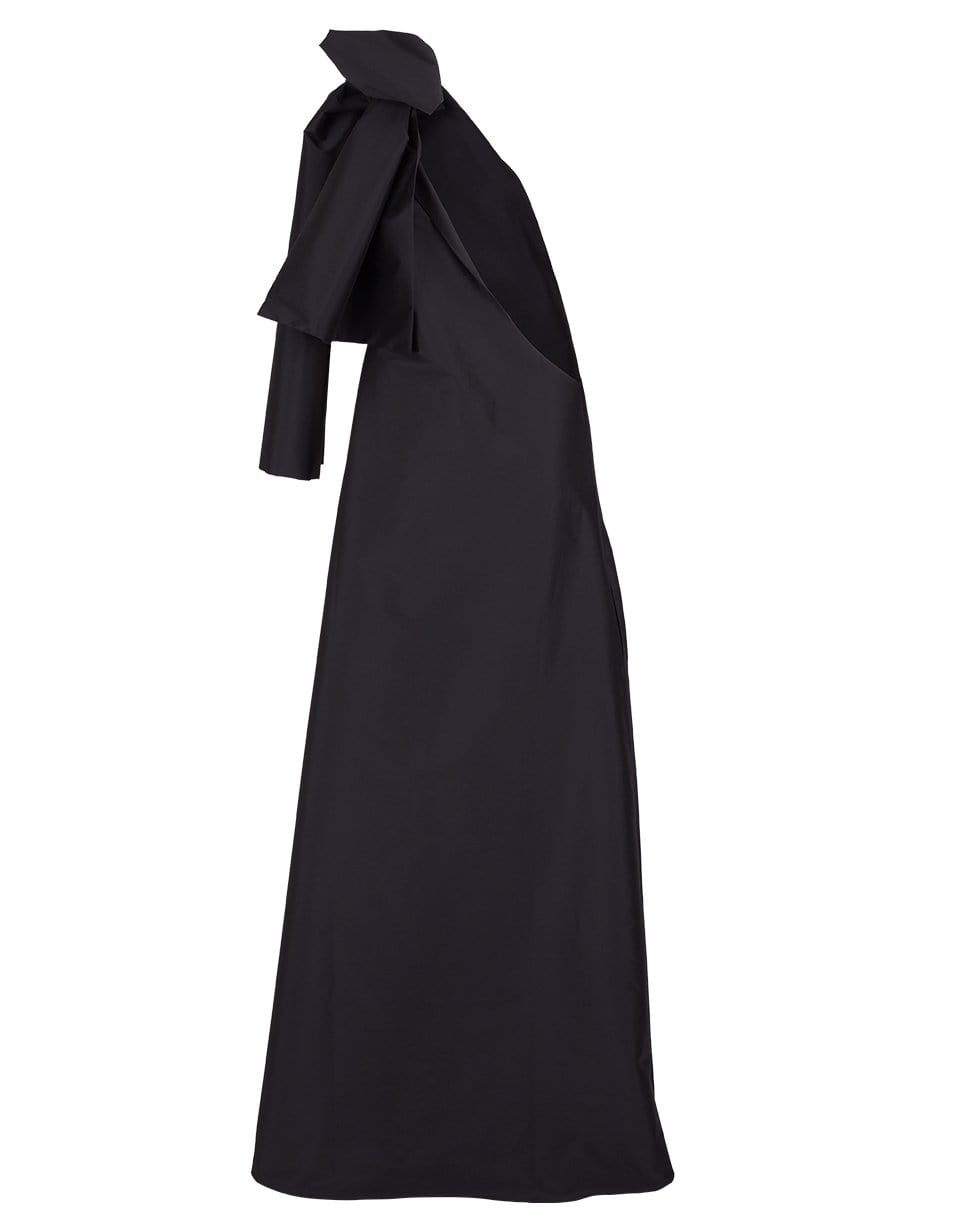 BERNADETTE-One Shoulder Taffeta Winnie Bow Dress-